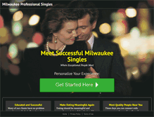 Tablet Screenshot of milwaukeeprofessionalsingles.com